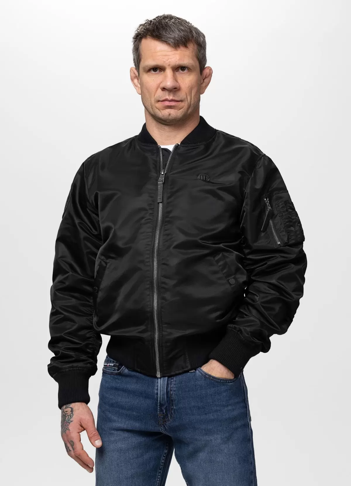 BOMBER MA-1 AKRON - PITBULL - JAKNA - BLACK - 12