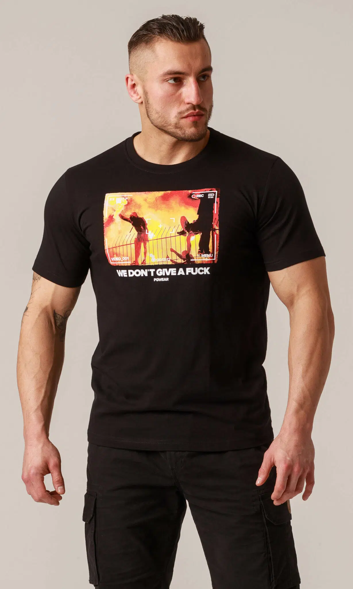 PG WEAR - We don’t give - BLACK - Majica