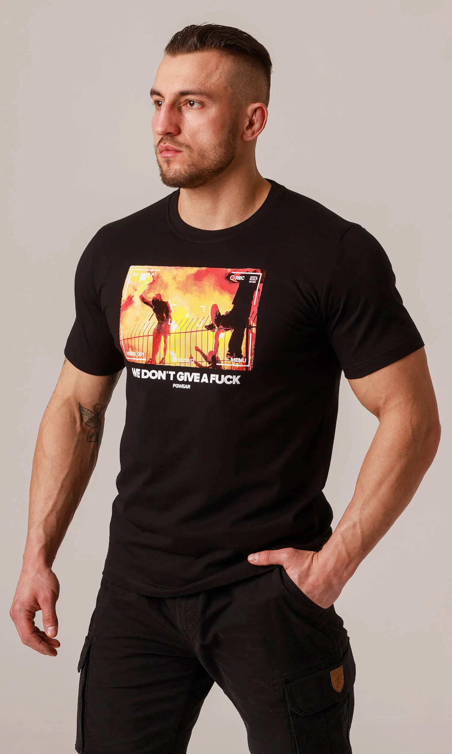 PG WEAR - We don’t give - BLACK - Majica - 4