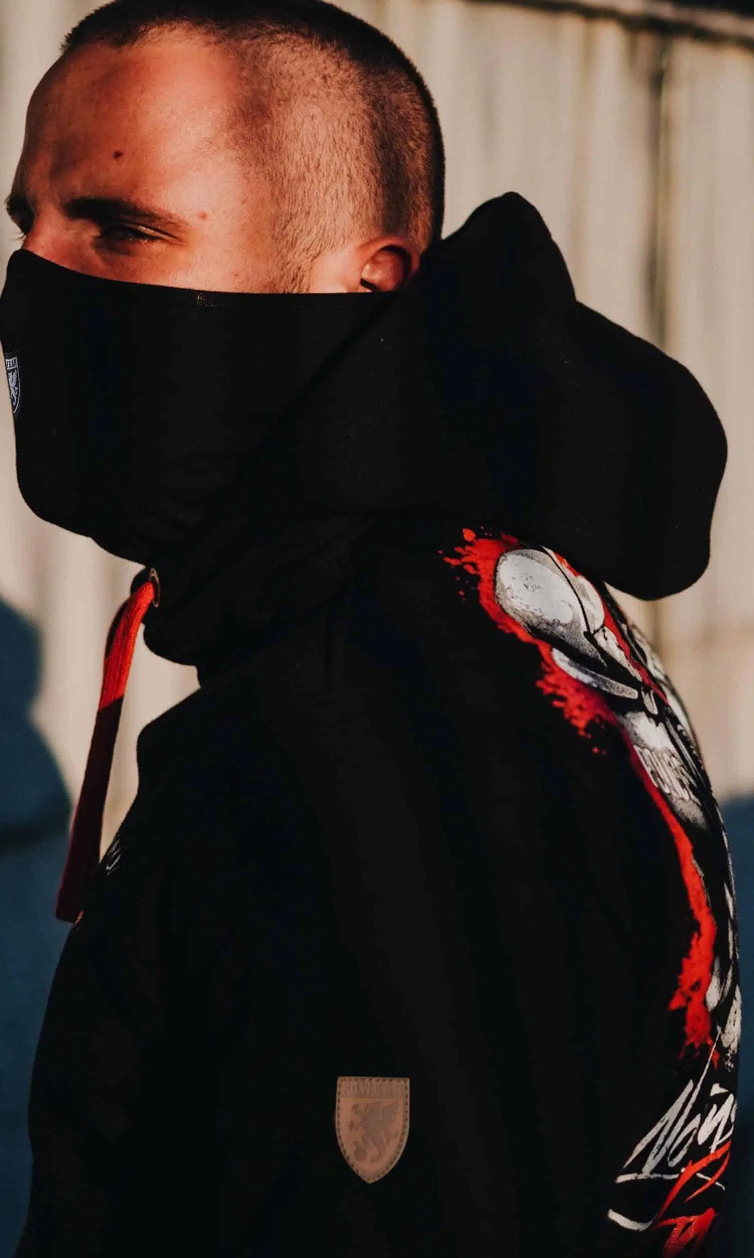 PG WEAR - No Justice - No Peace - BLACK - DUKSERICA (Mask) - 4