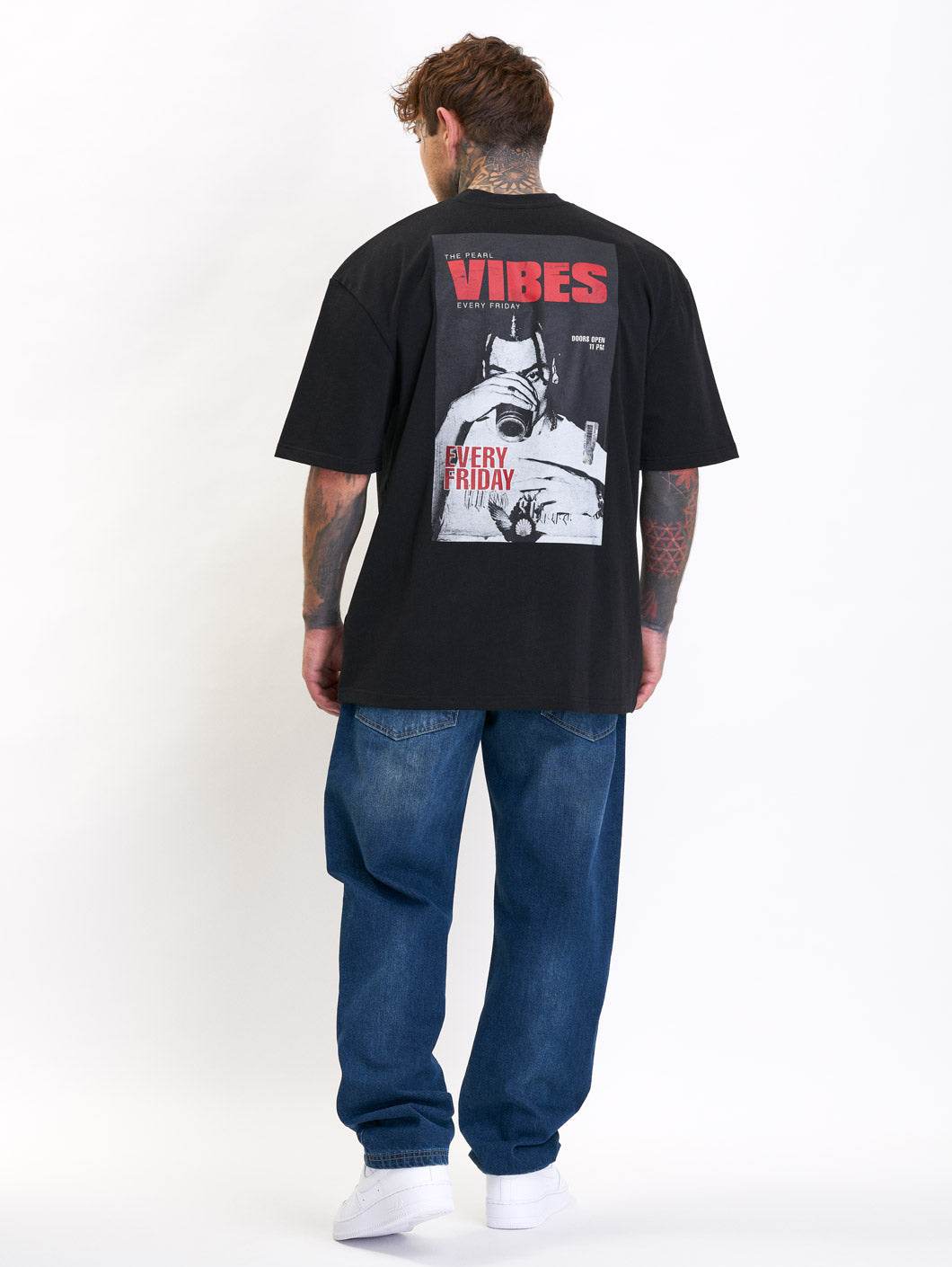 Whoshotya - Vibes - BLACK - Majica - Oversize - 3