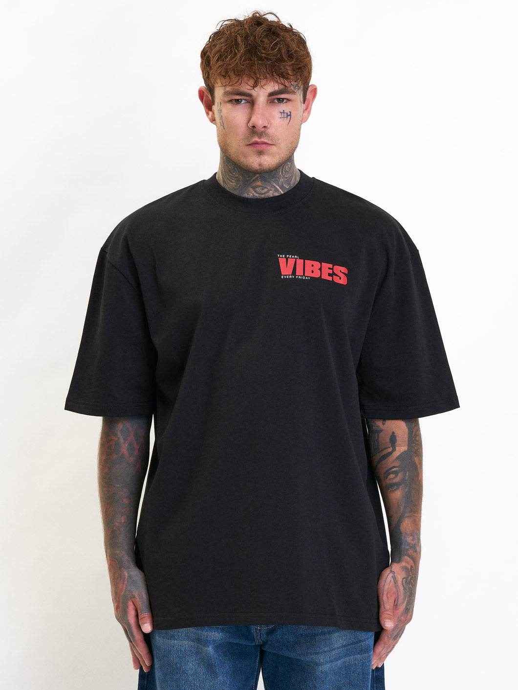 Whoshotya - Vibes - BLACK - Majica - Oversize - 4