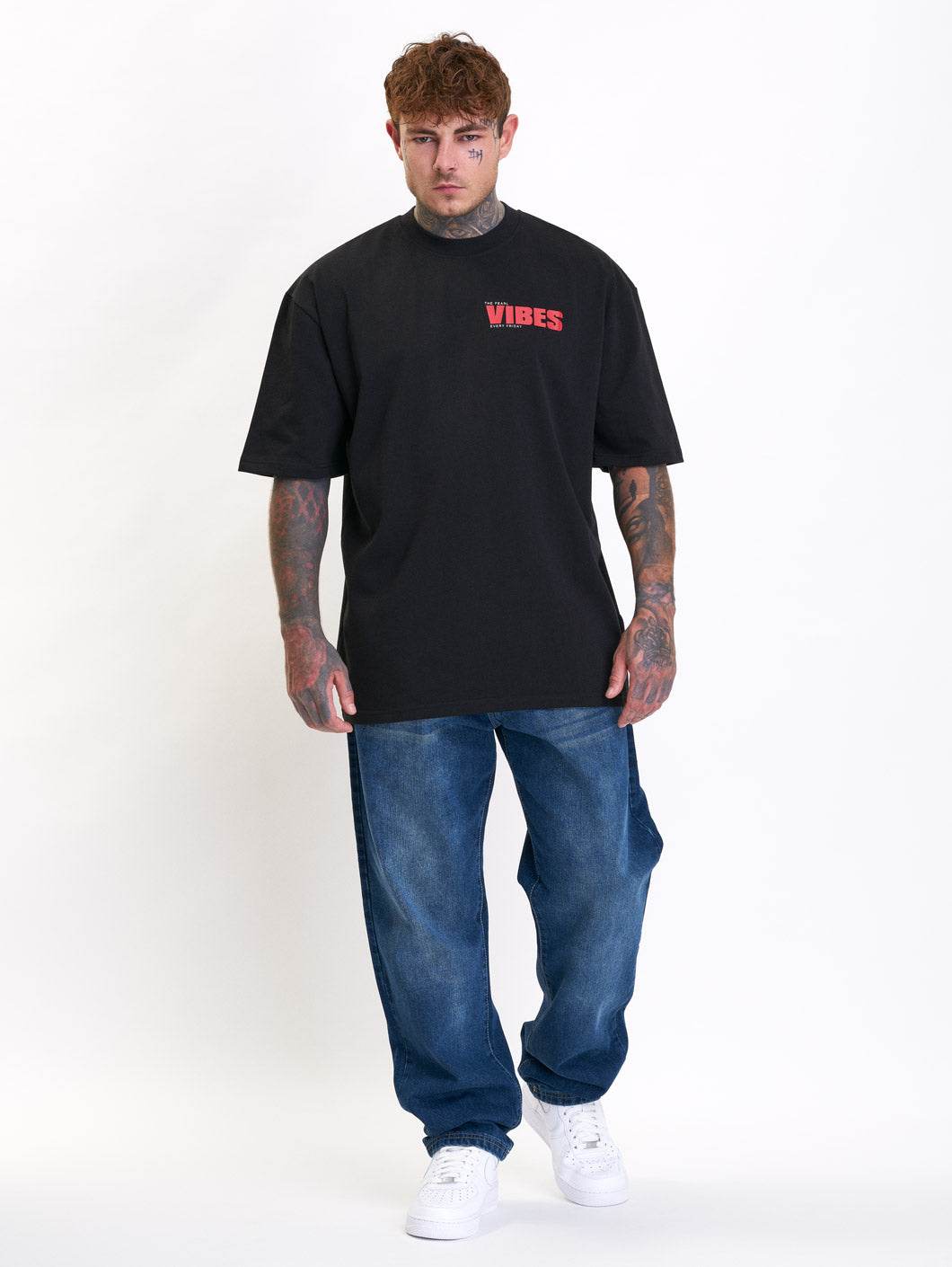 Whoshotya - Vibes - BLACK - Majica - Oversize - 5
