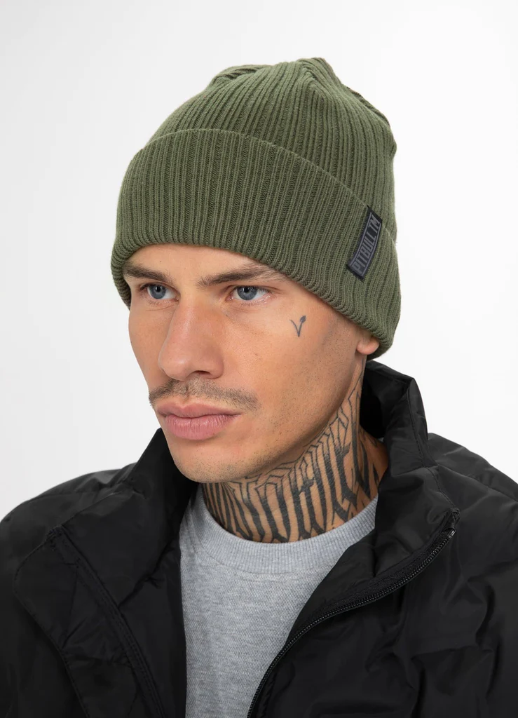 PitBull - Beanie SILVAS - Olive - Kapa
