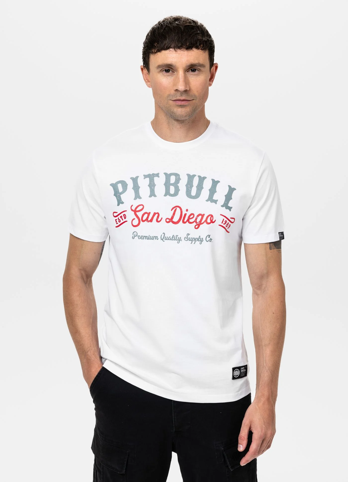 Pitbull - STRENGTH & RESPECT - WHITE - Majica - 3