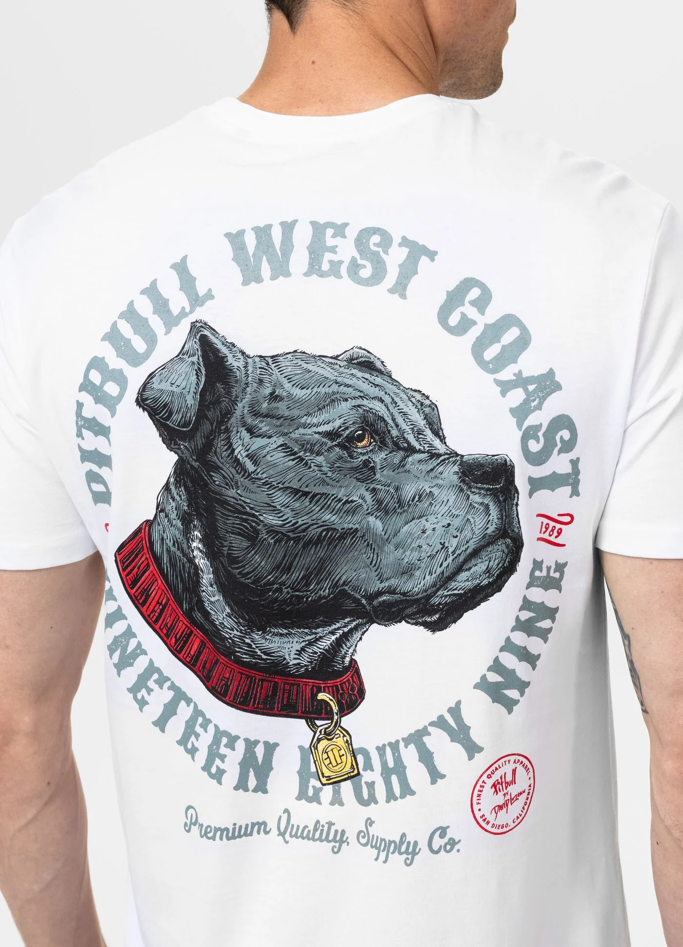 Pitbull - STRENGTH & RESPECT - WHITE - Majica - 7